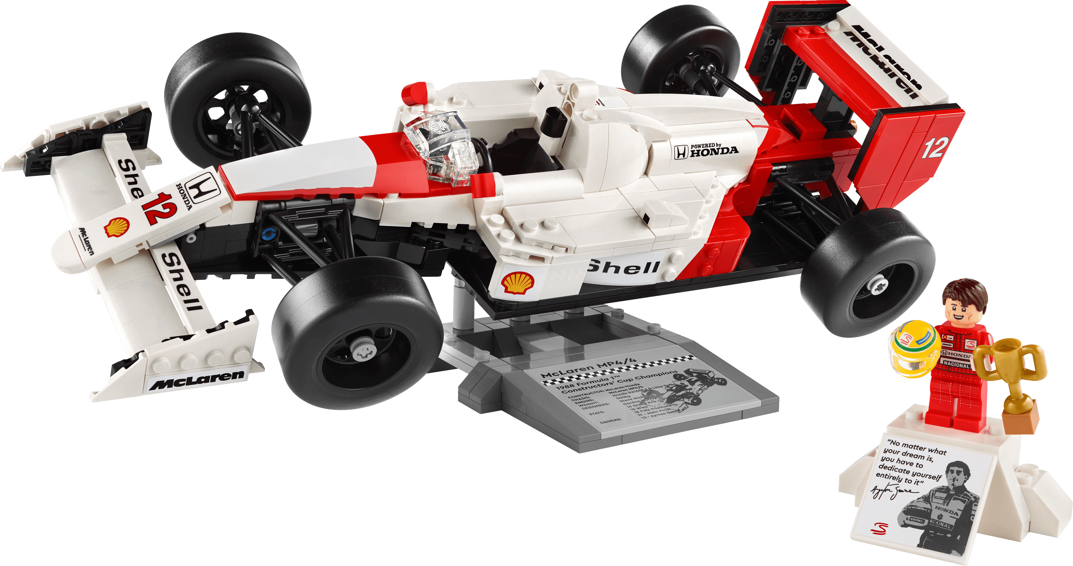 Boîte du set LEGO 10330 Icons McLaren MP4/4 et Ayrton Senna