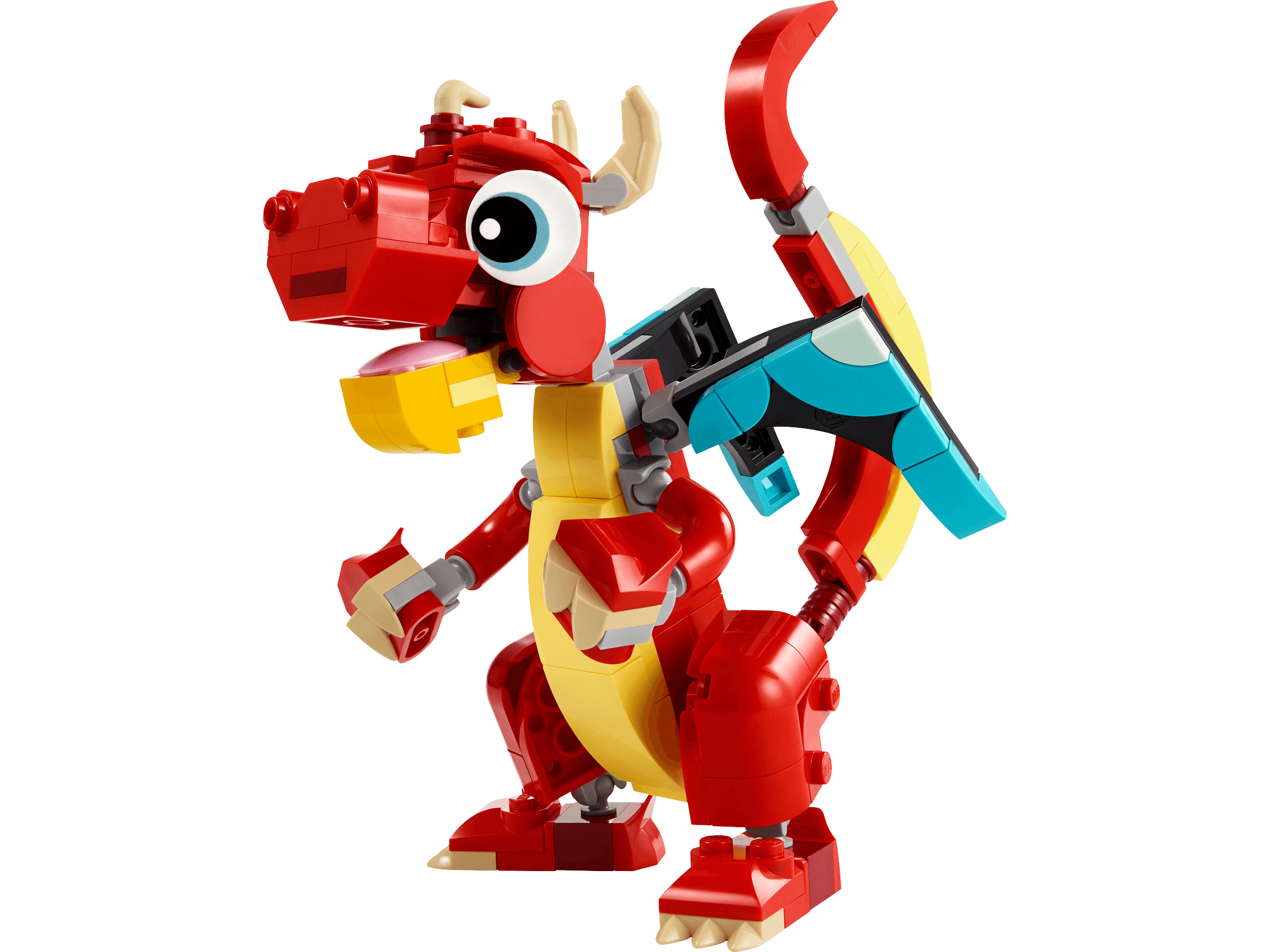 Boîte du set LEGO 31145 Creator 3-en-1 Le dragon rouge